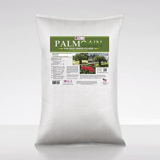 fertilizer for palm plants BGI PALMGAIN 8-2-12 Palm Tree Fertilizer