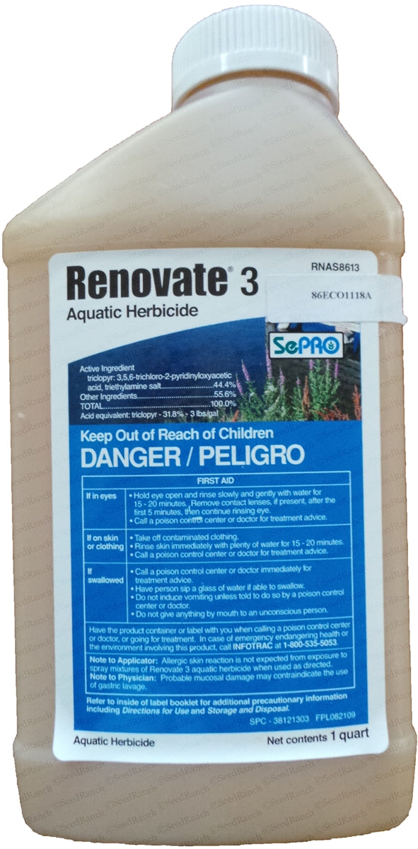 restore aquatic herbicide Renovate 3 Aquatic Herbicide