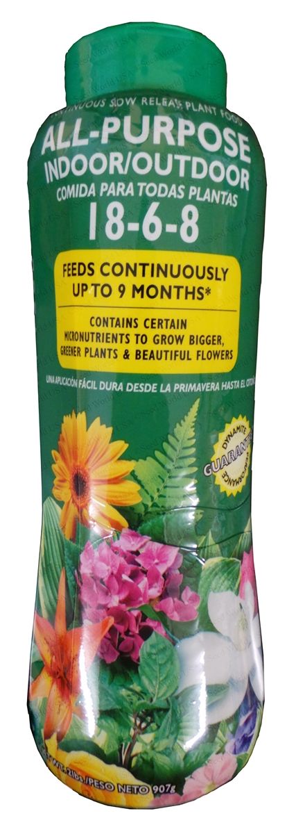 dynamite plant fertilizer Dynamite All-Purpose Indoor/Outdoor Plant Food 18-6-8