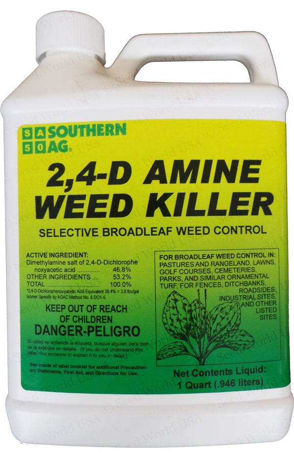 S.A 2,4-D Amine Weed Killer Herbicide - 1 Quart