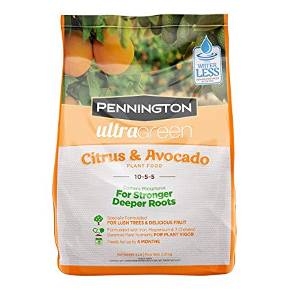 plant fertilizer 5 10 5 Pennington UltraGreen Citrus & Avocado 10-5-5 Plant Food Fertilizer