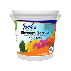 Jack&#39;s Bloom Booster 10-30-20 Water Soluble Plant Food - 4 Lbs.