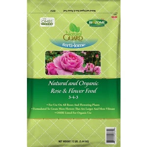 Natural Guard Organic 3-4-3 Rose &amp; Flower Food Fertilizer - 12 Lbs.