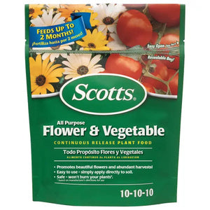 All Purpose Flower &amp; Vegetable Continuous Release Plant Food Fertilizer - 3 Lbs.