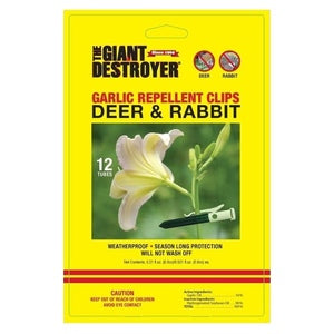 Garlic Deer &amp; Rabbit Repllent Clips - 12 Pack