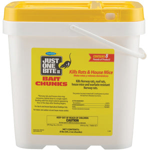 Just One Bite II Bait Chunks Rodenticide - 64 x 2 Oz