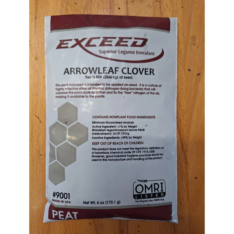 Exceed Arrowleaf Clover Inoculant (Organic) - 6 Oz.