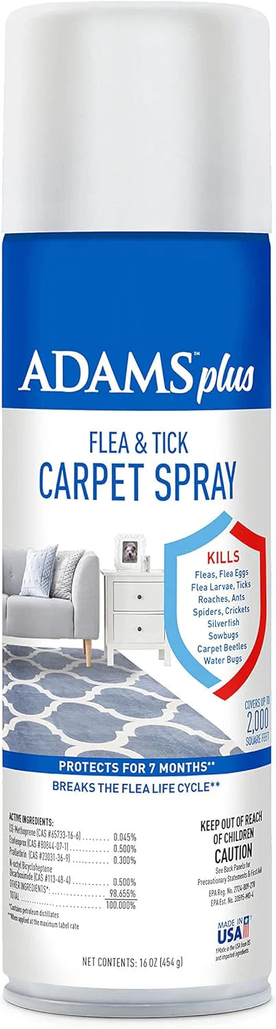 Adams Plus Flea & Tick Carpet Spray Insecticide - 16 Oz.