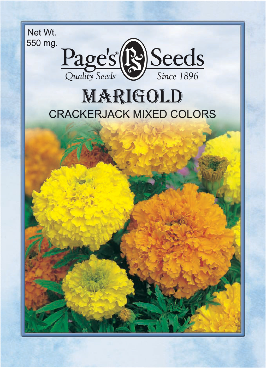 Marigold, Crackerjack Seeds - 1 Packet