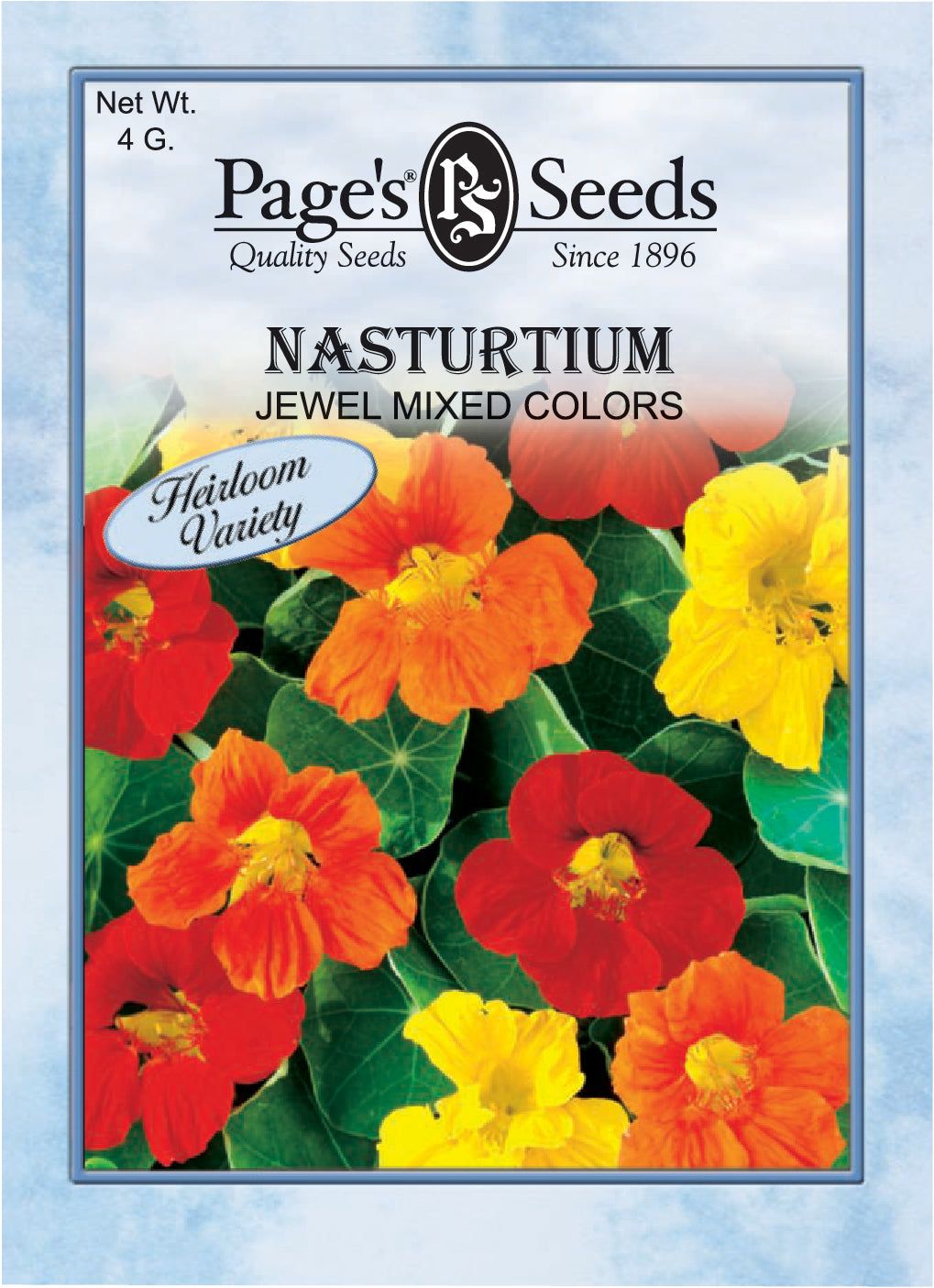 Nasturtium Jewel Mixed Color Seed - 1 Packet