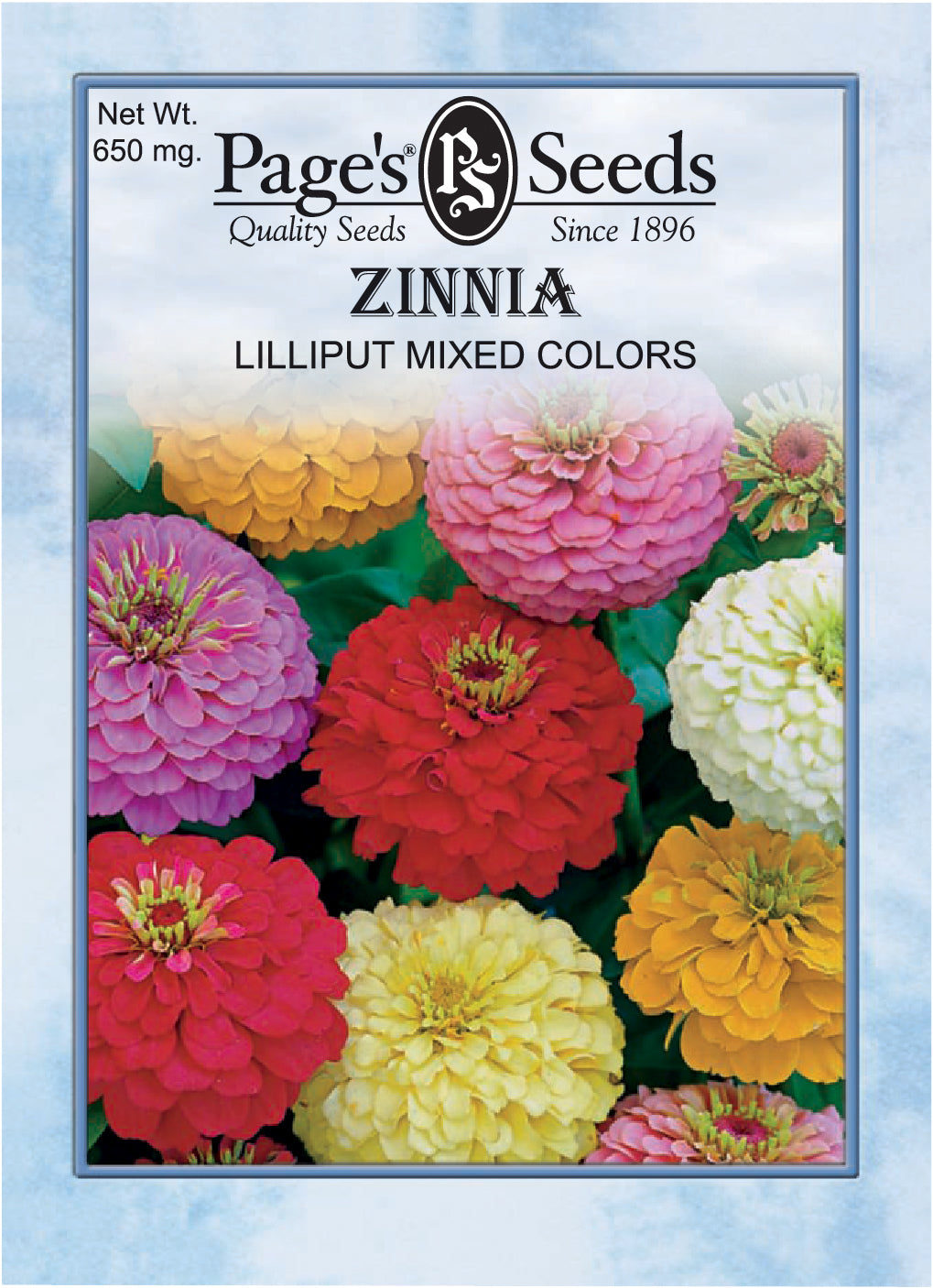Zinnia Lilliput Mix Seed - 1 Packet