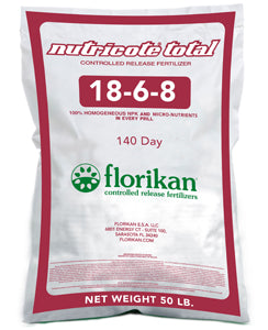 Florikan with Nutricote Total 18-6-8 140 Day - 50 Lbs.