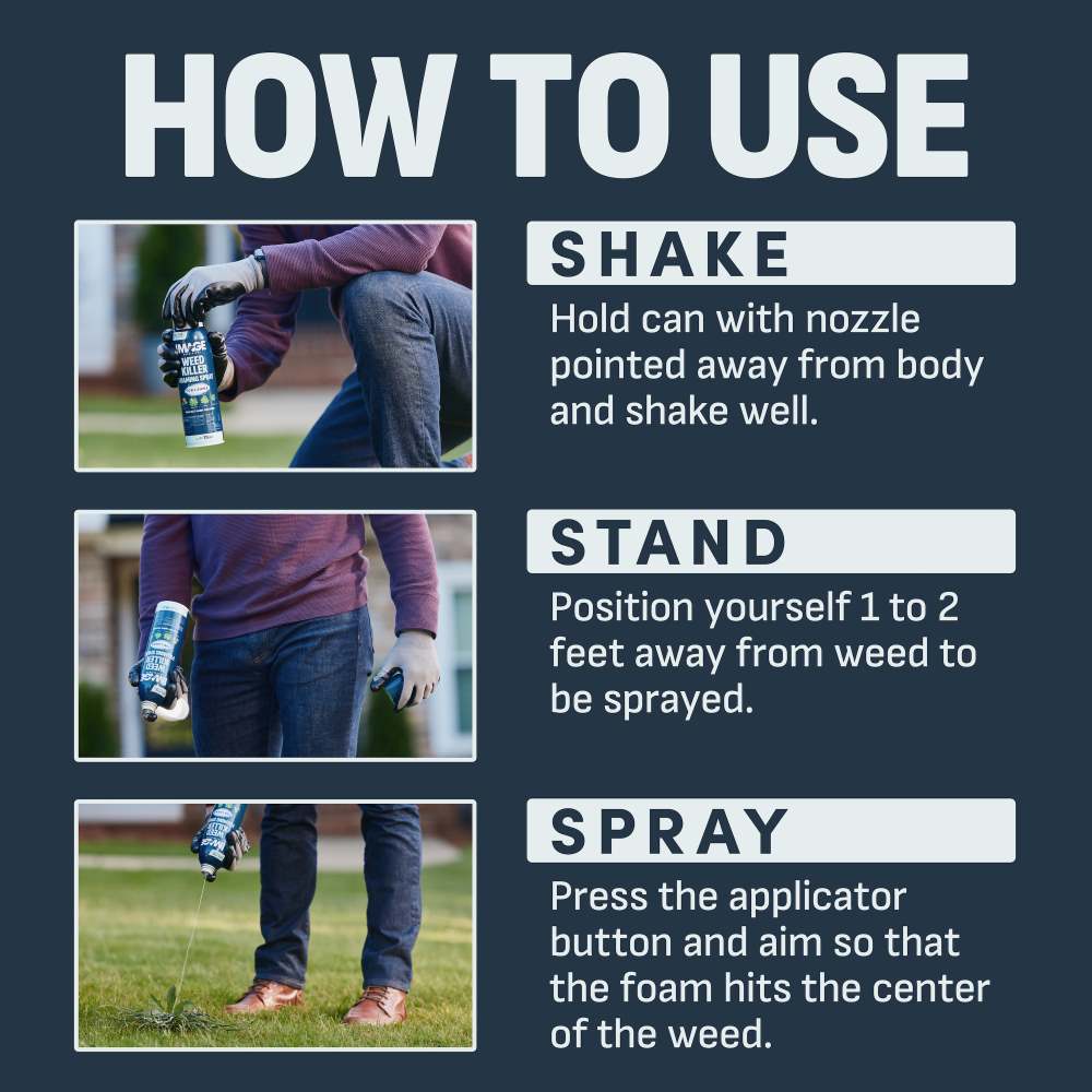 Image® Herbicides Weed Killer Foaming Spray for Lawns - 15 Ounces