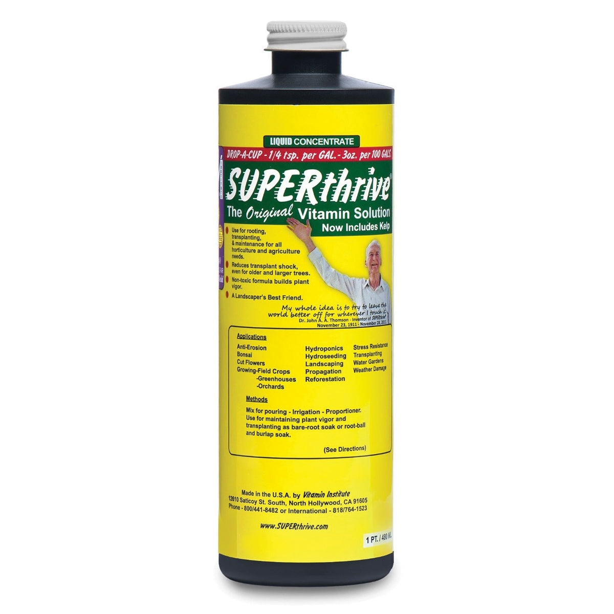Superthrive Hydroponic Liquid Vitamin Solution - 1 Pint