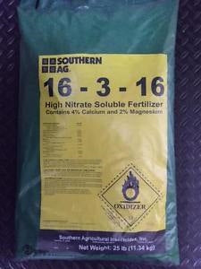 Southern Ag 16-3-16 High Nitrate Fertilizer - 25 Lbs.