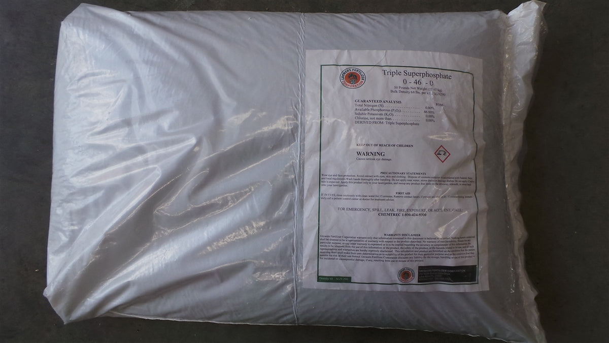 Triple Super Phosphate 0-46-0 Fertilizer - 50 Lbs.
