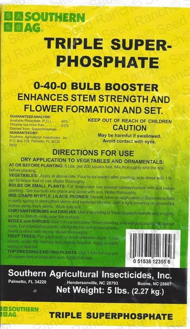Triple Super Phosphate 0-40-0 Bulb Booster Fertilizer - 5 Lbs.