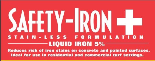 Safety Iron Plus 5% Fe Fertilizer - 2.5 Gallons