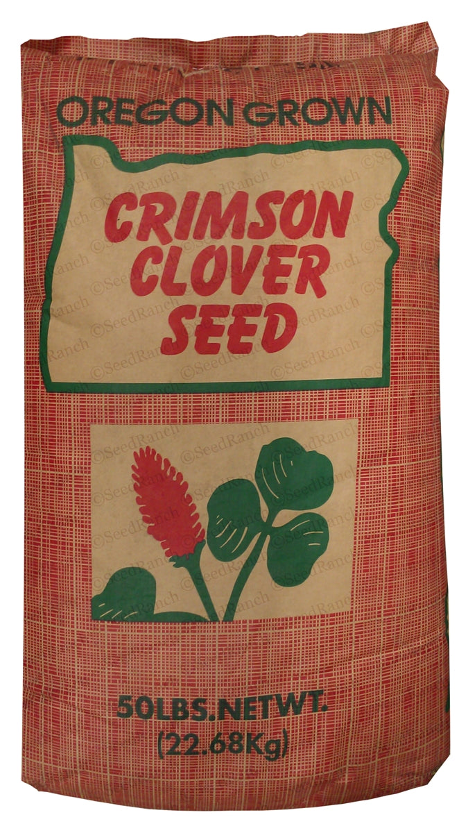 SeedRanch Crimson Clover Seed Coated - 50 Lbs.