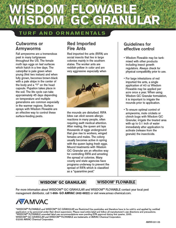 Wisdom TC Bifenthrin Insecticide - 1 Gallon - Seed Barn