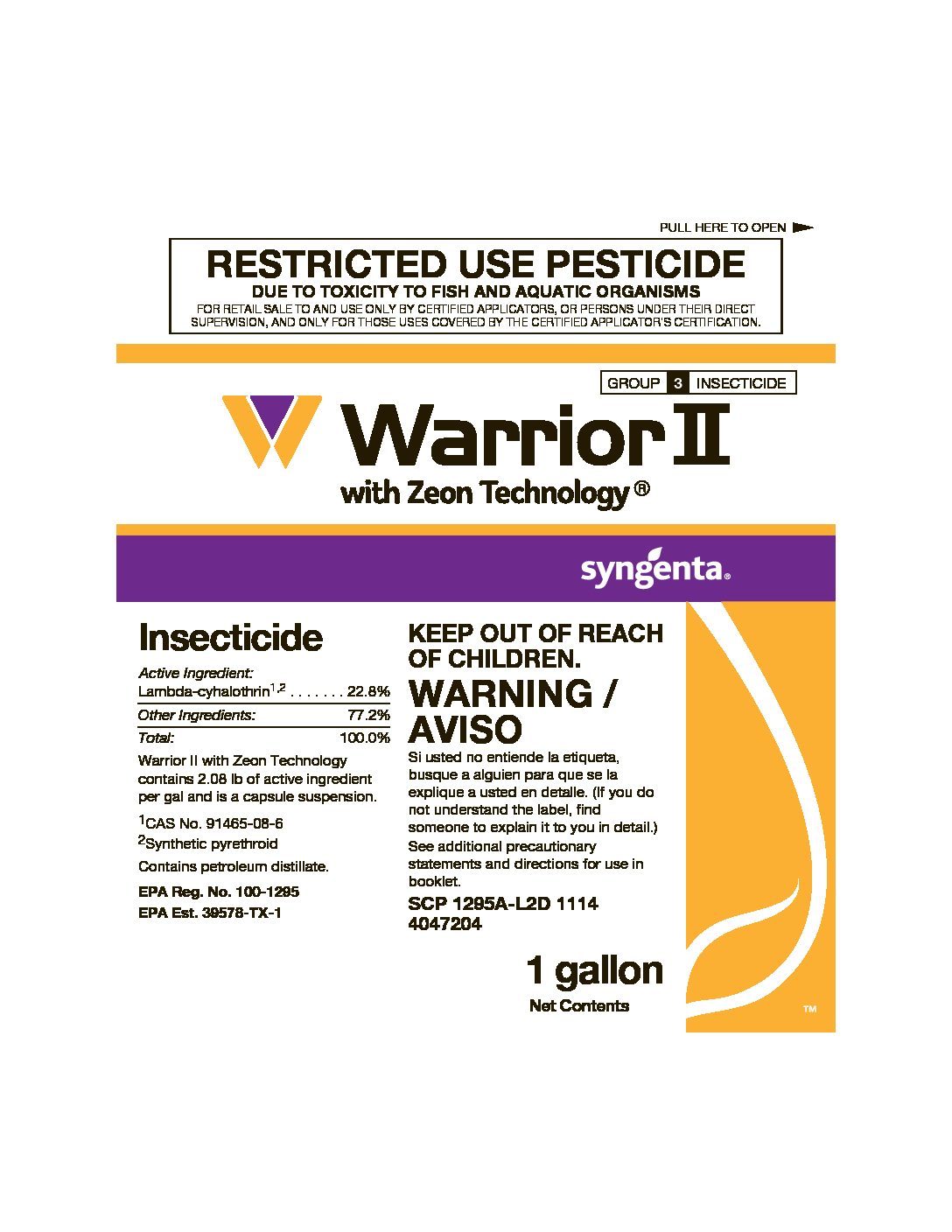 Warrior II Lambda-cyhalothrin Insecticide (Demand CS) - 1 Gal - Seed Barn