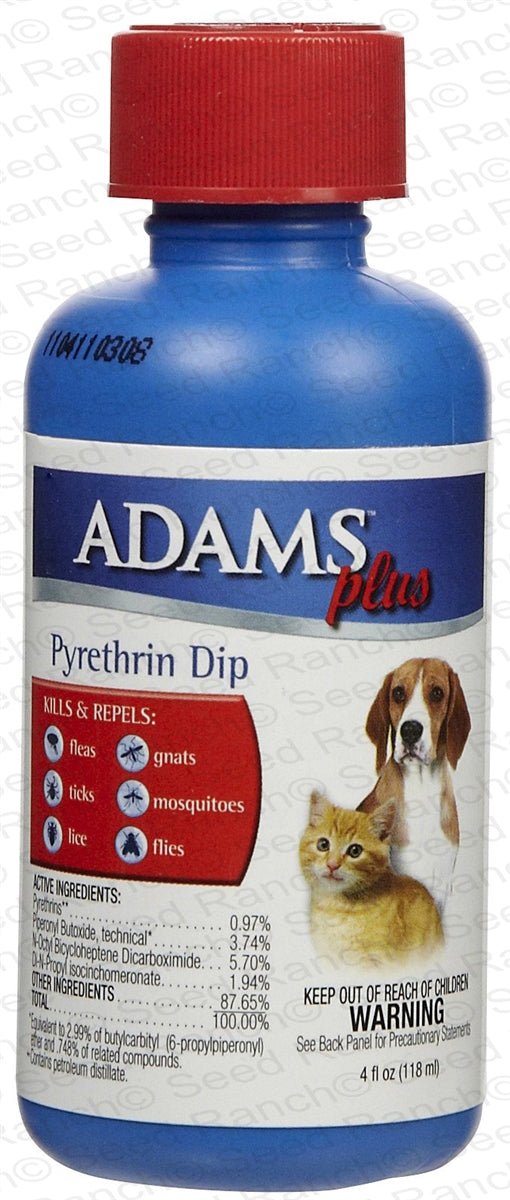 Adams Plus Pyrethrin Dip - 4 fl oz - Seed Barn