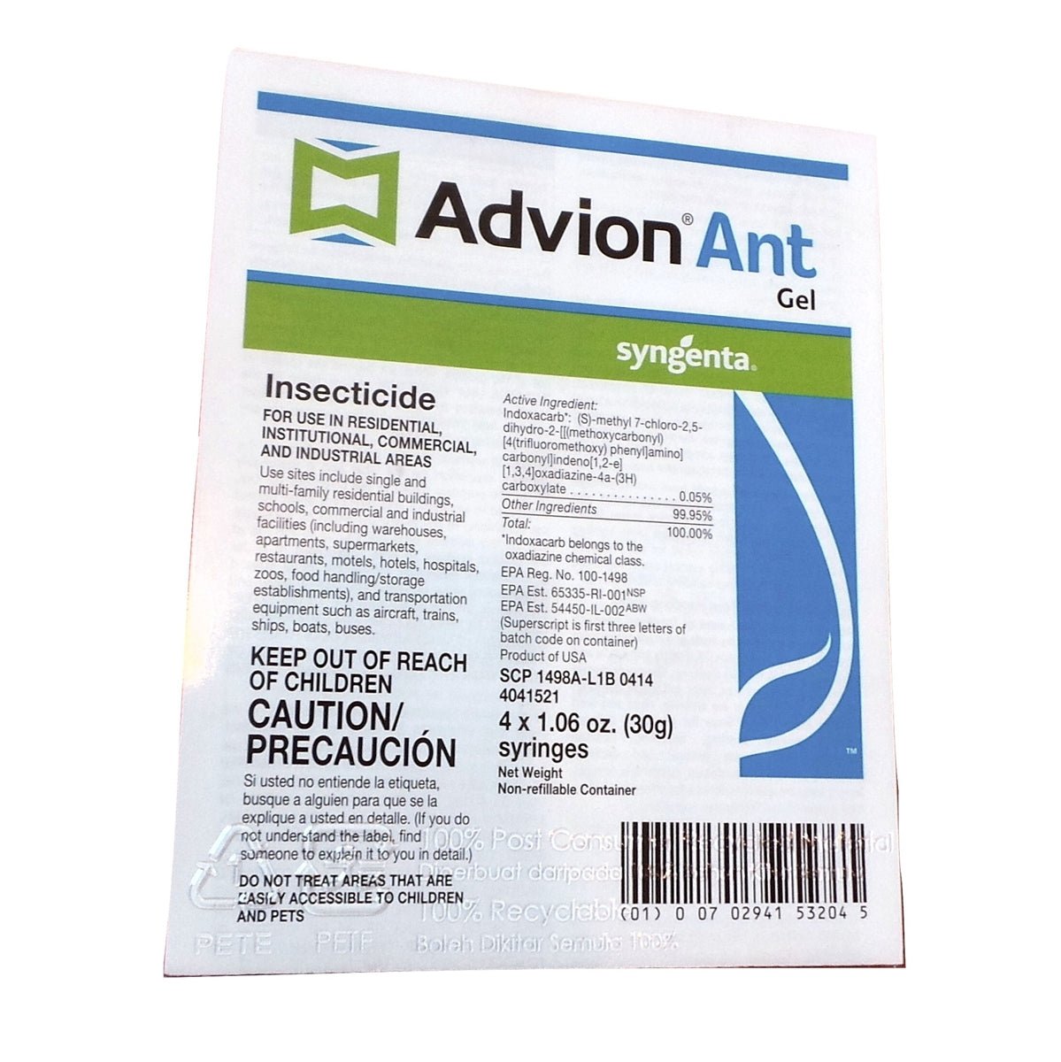 Advion Ant Gel - 4 x 1.06 Oz. Syringes