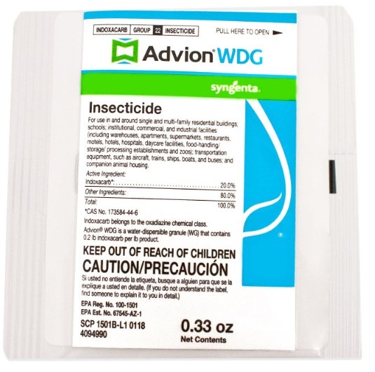 Advion WDG Granular Insecticide Concentrate - One 0.33 Oz. packet