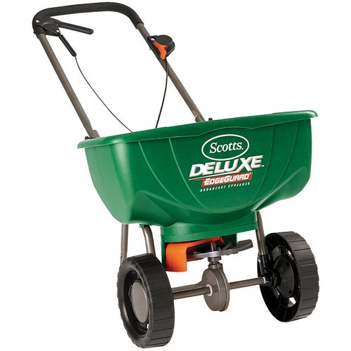 Scotts Deluxe Edgeguard Broadcast Spreader - Holds 15,000 sq. ft. of Scotts product