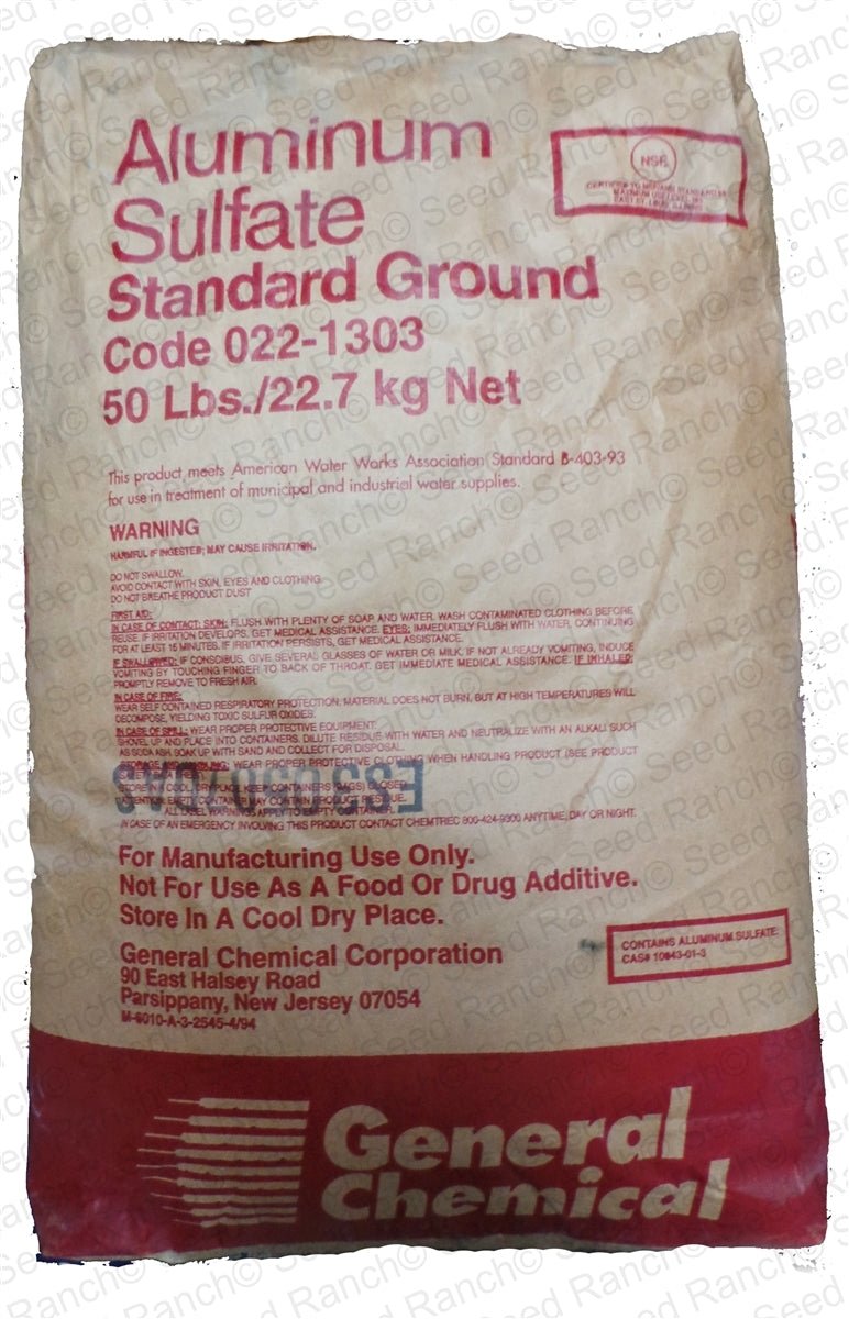 Aluminum Sulfate Fertilizer - 25 Lbs - Seed Barn