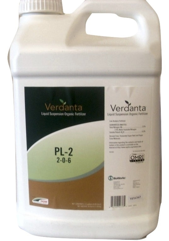 Verdanta PL-2 2-0-6 Organic Fertilizer - 2.5 Gallons