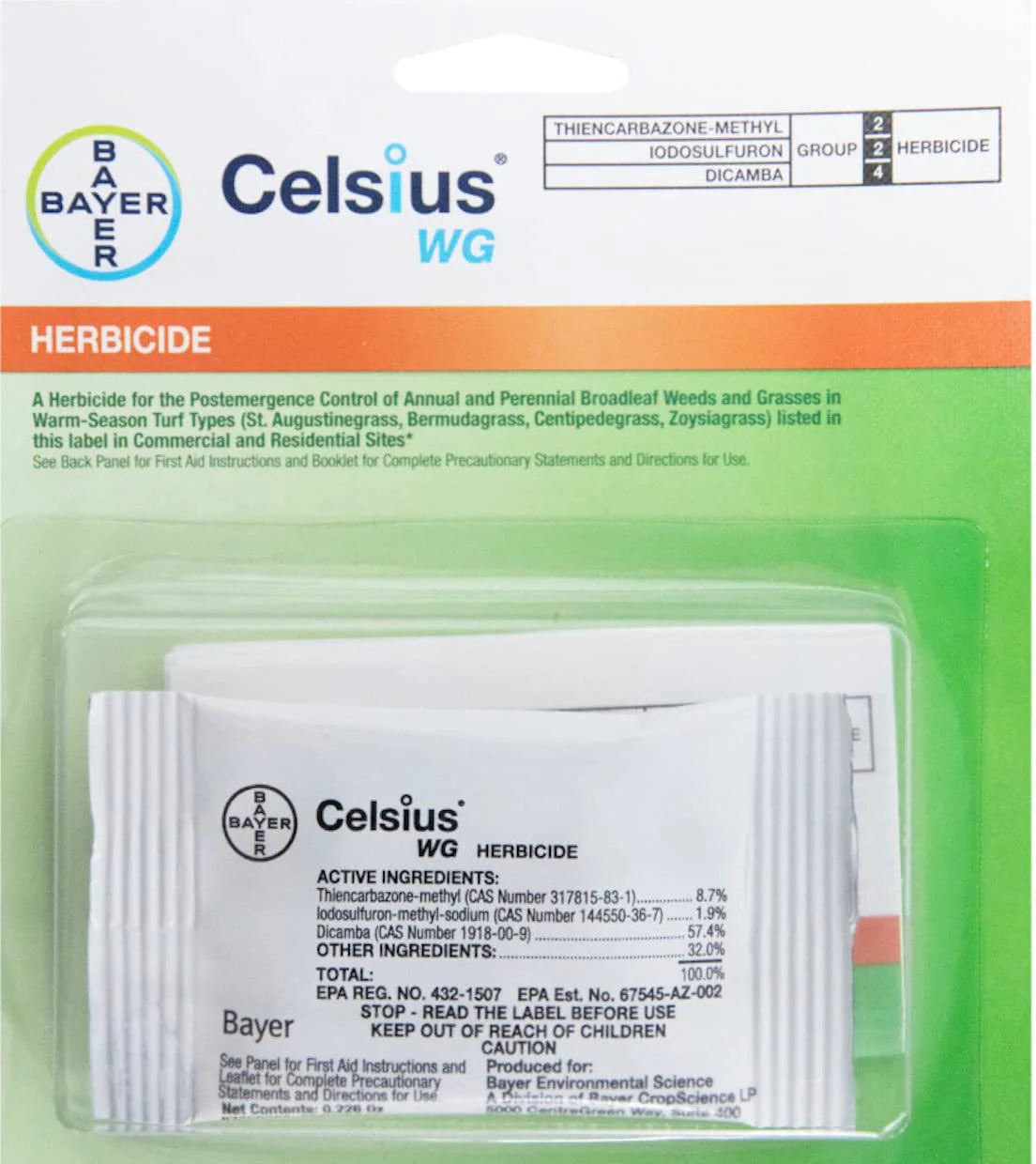 Celsius WG Postemergent Herbicide - 0.226 Oz.