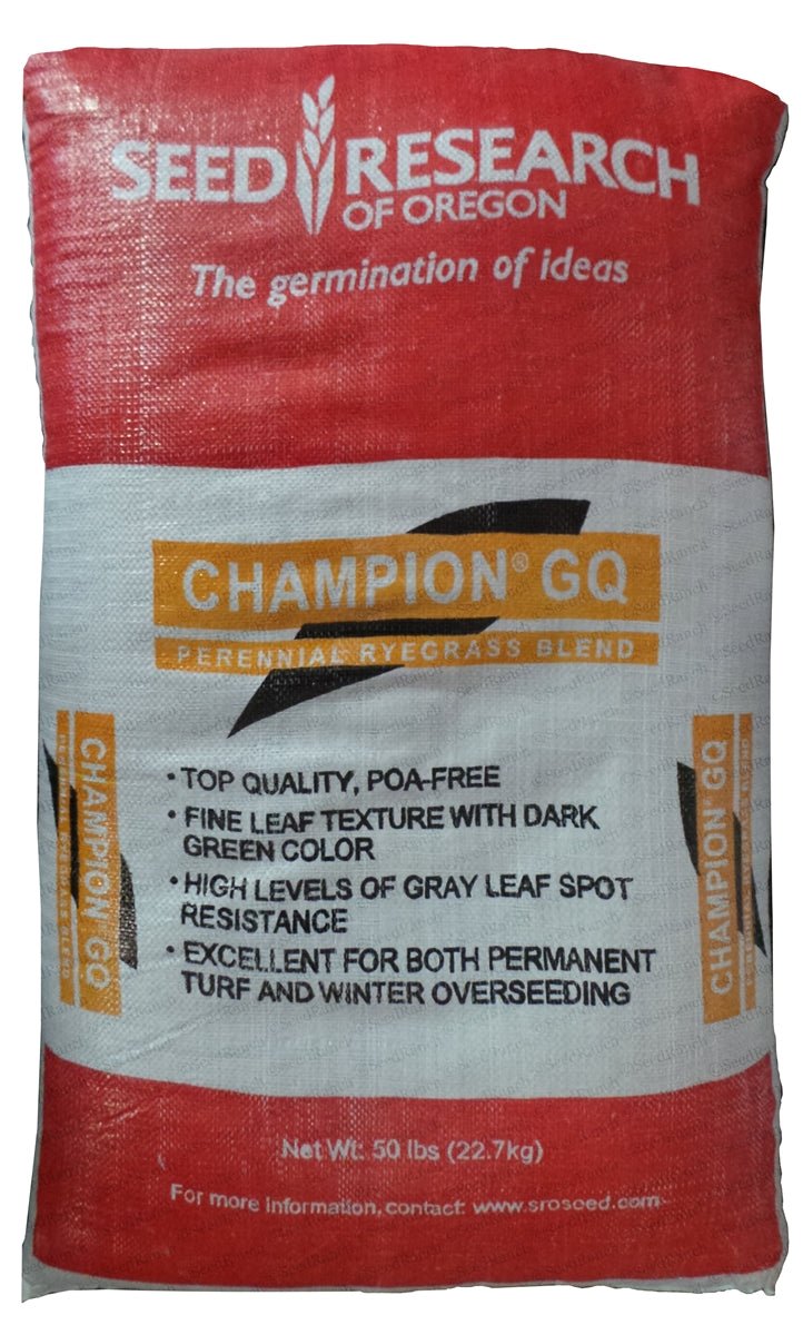 Champion GQ Perennial Ryegrass - 50 Lbs. - Seed Barn
