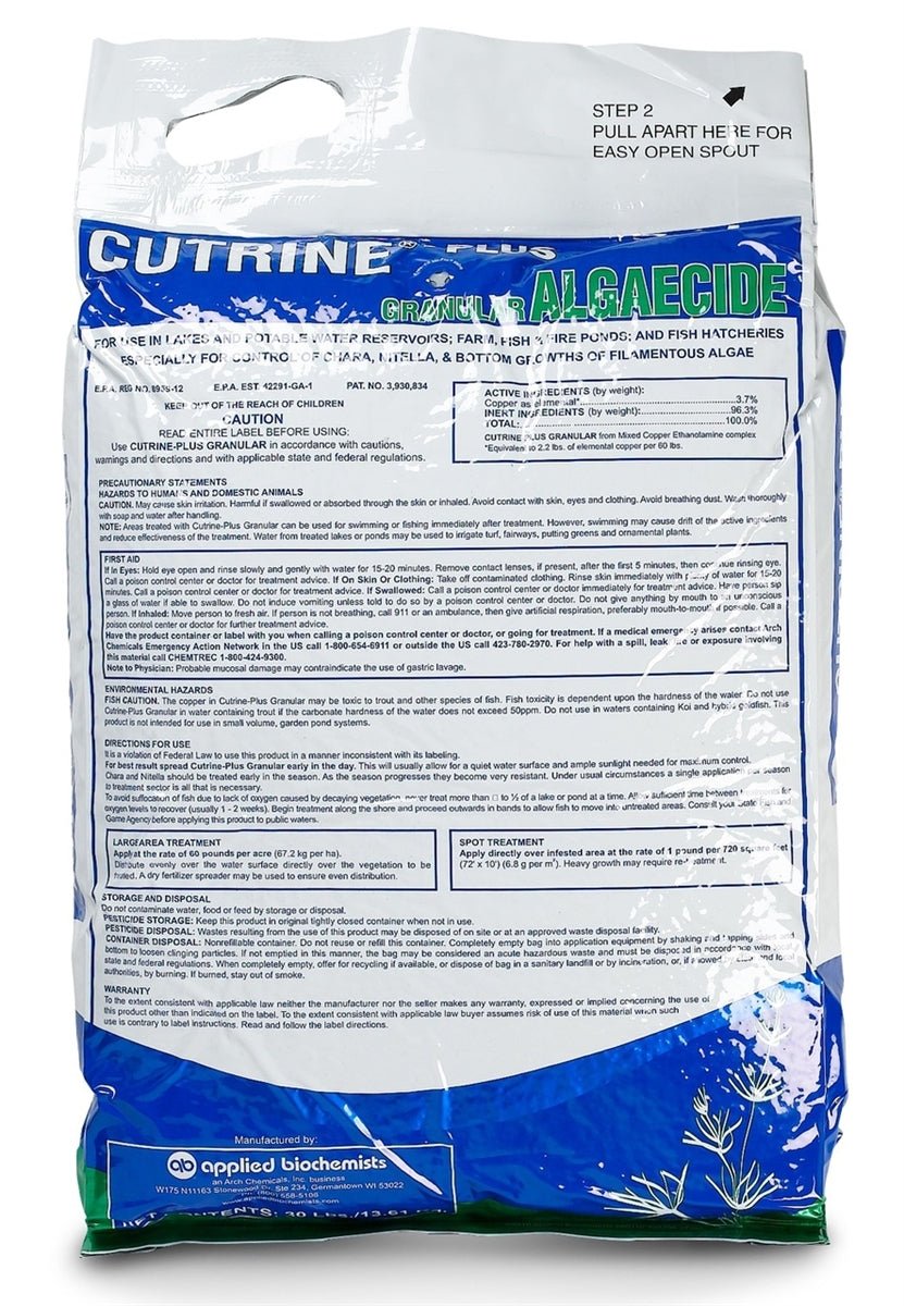 Cutrine Plus Granular Algaecide - 30 Lbs. - Seed Barn