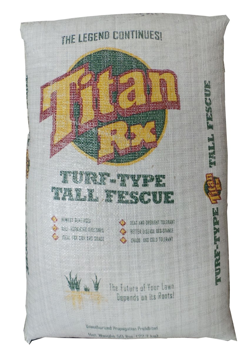 Titan RX Tall Fescue Grass Seed (Certified) - 50 Lbs.
