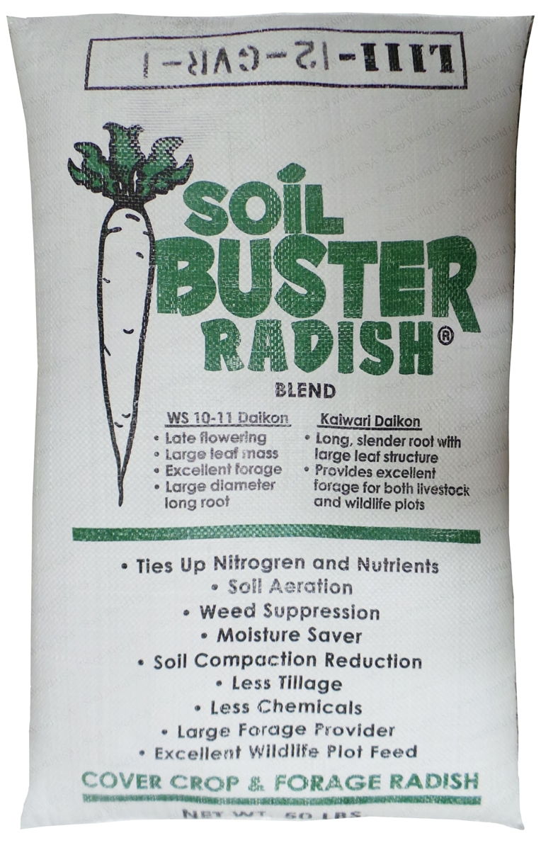 Daikon Radish Seed (Food Plot) - 50 Lbs. - Seed Barn