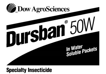 Dursban 50W Insecticide - 7 x 4 Oz. Packets - Seed Barn