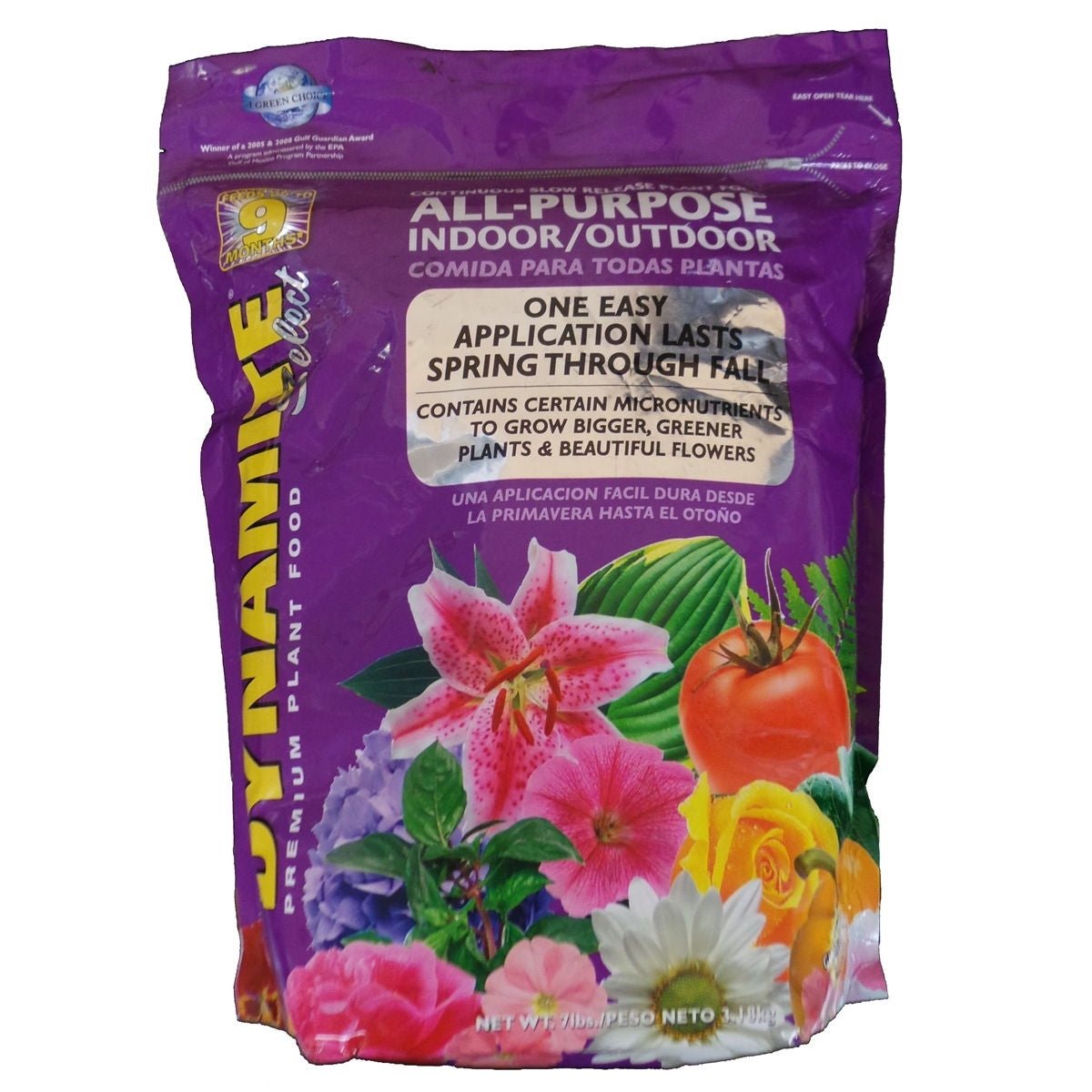 Dynamite All-Purpose Select Indoor Outdoor 15-5-9 Plant Food - 7 lbs. - Seed Barn