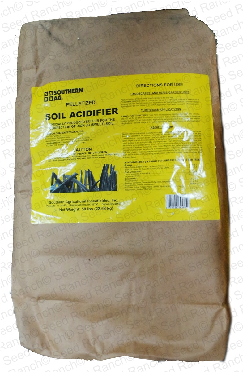 Soil Acidifier Sulfur Fertilizer Pellet - 50 Lbs.