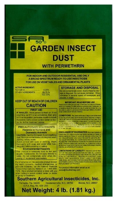 Garden Insect Dust Permethrin - 25 Lbs. - Seed Barn