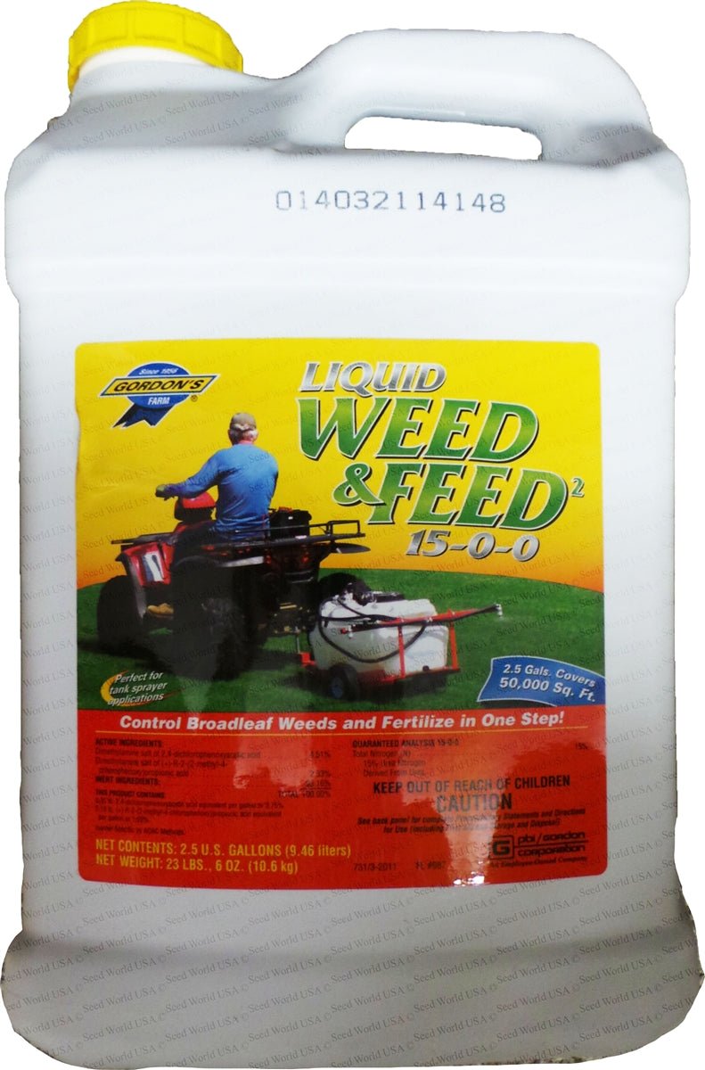 weed and feed herbicide Gordons Liquid Weed & Feed 15-0-0