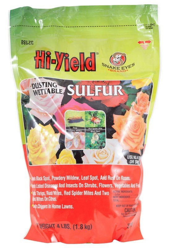 Hi-Yield Dusting Wettable Sulfur - 4 Lbs. - Seed Barn