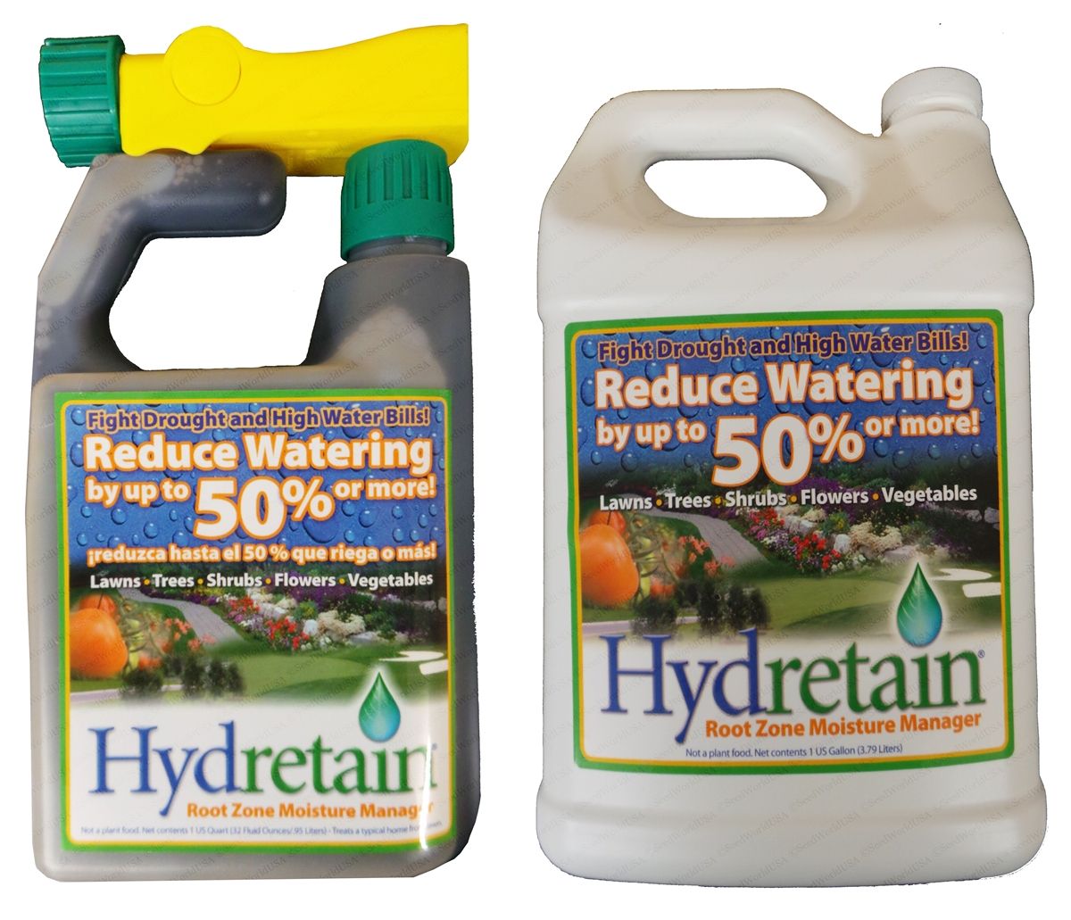 Hydretain Moisture Manager Bundle (1 Gallon + 1 Quart w/ Sprayer) - Seed Barn