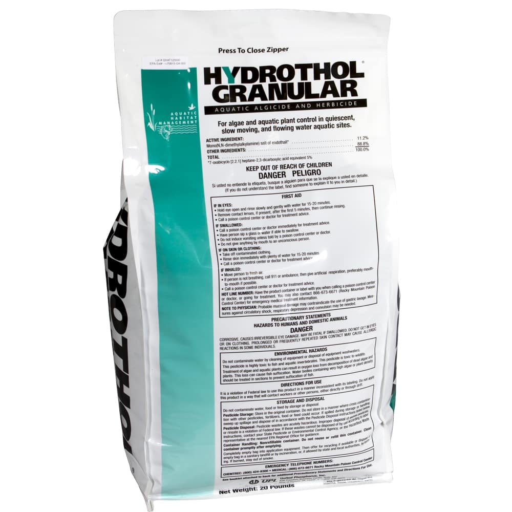 Hydrothol Granular Aquatic Algaecide & Herbicide - 20 Lbs. - Seed Barn