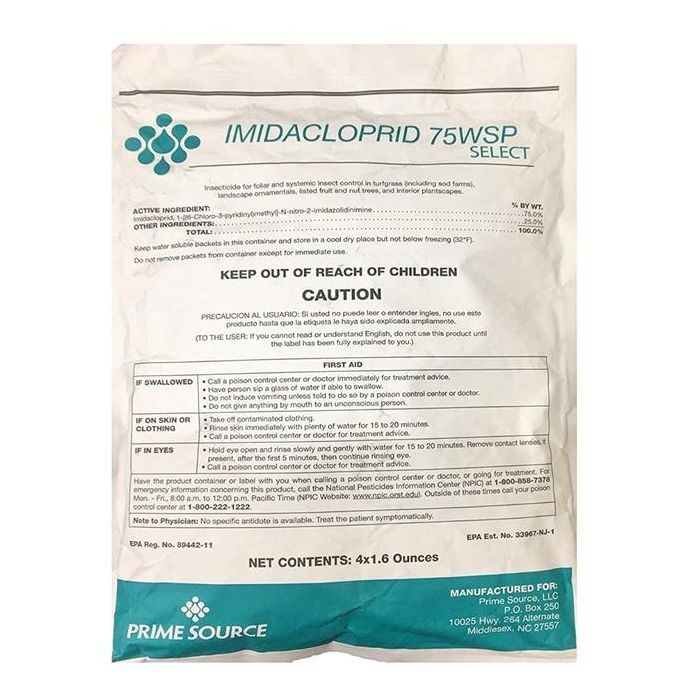 Imidacloprid 75 WSP Insecticide - 4 x 1.6 Oz. Packets - Seed Barn