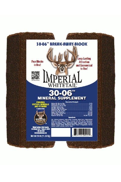 Imperial Whitetail 30-06 Break-Away Mineral Supplement Block - 25 Lbs. - Seed Barn