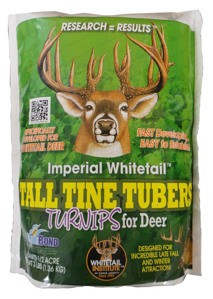 Imperial Whitetail Tall Tine Tubers Turnip Seed - 3 Lbs. - Seed Barn