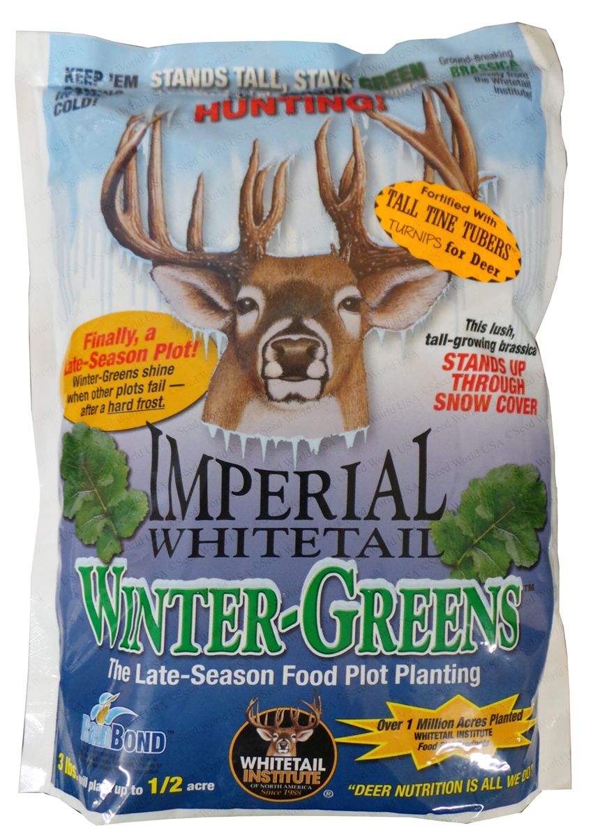 Imperial Whitetail Winter-Greens - 3 Lbs. (1/2 Acre Coverage) - Seed Barn