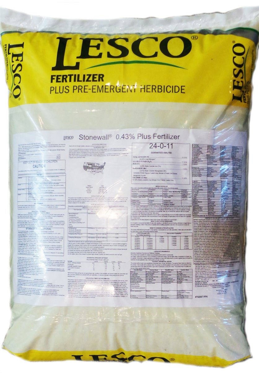 Lesco Stonewall Pre-Emergent Herbicide Plus 21-0-11 Fertilizer - 50 lbs. - Seed Barn