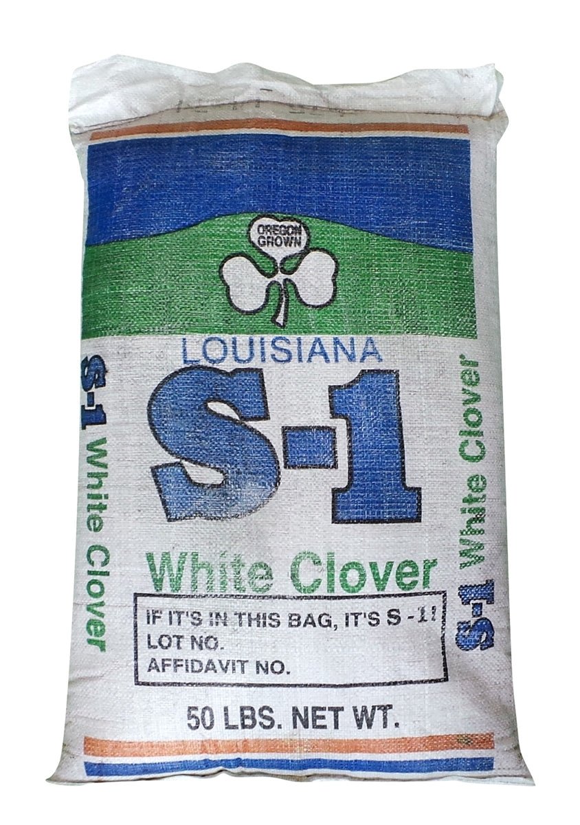 Louisiana S-1 White Clover Seed - 50 Lbs. - Seed Barn